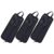 Amosfun Portable Drumstick Storage Bag Canvas Material 3pcs with Handle and Shoulder Strap Large Capacity Easy Access the Go for Drumstick Brushes and Percussion Accessories
