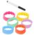 Amosfun Silicone Bottle Labels Writable Surface Nonslip Grip Heat Insulation Sleeve Fits Most Bottle Sizes Daycare Everyday Home Use