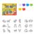 AMOS Sun Deco Window Art Suncatcher Kit — 10.5 ml x 6 Colors — 18 Small Suncatchers for Kids (Animal World Mix), DIY Stained Glass Painting Craft Kit