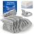 AMOVO Bed Sheet Holders for Corners Keep Sheets in Place Firmly – Foldable Fitted Sheet Holders Heavy Duty Sheet Locks Mattress Sheet Fasteners, Set of 4 Lock Sheet Clips (Grey)