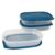 AMPPBI Food Storage Container Set, 1 Gallon Meal Prep Containers, 3 Pack Microwave Freezer Dishwasher Safe Plastic Kitchen Organizers for Takeout