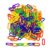 Amrythae Plastic C-Clips Hooks Colorful Plastic C-Clips Hooks Chain Link Toy -Links Sugar Glider Rat Bird Toy 100PCS
