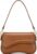 Amszke Shoulder Bag for Women Y2K Trendy Crossbody Purse Soft PU Leather Underarm Handbag with Strap and Chain for Daily Commute and Travel (Light Brown)