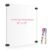 AMUSIGHT Clear Acrylic Dry Erase Board, 12″ X 12″ (Black)
