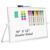 AMUSIGHT Double-Sided Magnetic White Board with Stand, 16″ x 12″ (Pack of 16)