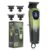 AMVONZ A-105 Professional Hair Trimmer, 180 Minutes Runtime, 7000 RPM Motor, LCD Smart Display, Type-C USB Fast Charging, 1200mAh Lithium Battery, 3 Guide Combs, Green & Black