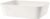 Amyup Set Of 4 Plastic Storage Bins,13.8×10×3.3 inch Versatile Kitchen Pantry Organization and Storage,for Plastic Storage Container Under Bed,Under Sink Bathroom Organizer (White, 4 XM)