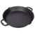 AMZXPLORE Cast Iron Skillet, Large Dual Handle Cast Iron Frying Pan, Heavy Duty Oven Safe Cast Iron Pan for Grill, Stovetop, Campfire & Induction Cooking, Even Heat Retention, Black