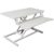 AMZXPLORE Standing Desk Converter, Height Adjustable Sit Stand Desk Riser with Keyboard Tray, Ergonomic Desktop Workstation for Dual Monitor Laptop Computer Setup, Gas Spring Lift System,White