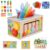 Ancaixin 6-in-1 Montessori Tissue Box Toy for 6+ Months Baby, Activity Cube