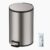 ANCALL Small Trash Can with Lid, 12L / 3.1 Gallon Bathroom Garbage Can with Foot Pedal, Stainless Steel Round Wastebasket for Bathroom, Bedroom, Office