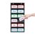 ANCOMEDO 10”W x 25”H Classroom Words Pocket Chart with 6 Clear Pockets, Black Standard Pocket Chart for Classroom and Home for Sentence Strips, Reusable Words Hanging Pocket Chart (Black)