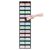 ANCOMEDO 10”W x 48.25”H Classroom Words Pocket Chart with 12 Clear Pockets, Black Standard Pocket Chart for Classroom and Home for Sentence Strips, Reusable Words Hanging Pocket Chart (Black)