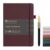 &And Per Se Lined Journal and Pen Set, A5 Leather Hardcover Notebook with Pen & Stationary Set, 160 Pages 100GSM Thick Ruled Paper Journal for Business Work Writing (Dark Red)