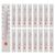 ANDRESLAD 30pcs Indoor Glass and Paper Thermometer Strip with Dual Scale for Measuring Temperature, Mini Craft Thermometer for Classroom Stem Projects, No Electricity Required, Resists High
