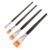 ANDRESLAD 4pcs Artist Comb Brush Set for Acrylic and Watercolor Painting, Serrated Wood and Plastic Paintbrushes Suitable for Textured Strokes and Details, Multi-Functional Painting Texture