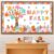 Aneco Boho Fall Bulletin Board Decorations Happy Fall Tree Pumpkin Border Trim Autumn Thanksgiving Classroom Chalkboard Decoration Cutouts for School Home Wall Decor
