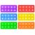Anemeeoke 1-20 Ten Frame Pop Board, 6PACK Fidgets for Classroom, Quiet Sensory Toys Bubble Poppers, Pop for Counting Math, Focus Tools for Kids, Montessori Educational Toy Gift for Kindergarten