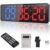 AnExer Gym Timers 16.5″ Large Digital Wall Clock for Gym Interval Workout, Remote Control Interval Training Gym Indoor Timer, Blue-red