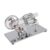 ANGGREK Stirling Engine Educational Toy, Sterling Engine Model Wooden Board Stable Stent with LED Bulb for Colleague (Silver)