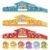 Angirlish 24 Sets First Day of School King Crowns and Stickers, DIY Back to School Classroom Activity Crafts, Adjustable Paper Party Crowns for Preschool and Kindergarten Students