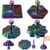 Angirlish 4 Pack Expanding 3D Printed Fidget Toys Red Green Blue