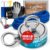 AnglerMag™ Magnet Fishing Kit – 1325 lbs Double Sided Neodymium Magnetic Fishing Stuff with Rope – 10 PCS Extra Strong Complete Gift Set with eBook, Carabiner, Gloves, Grappling Hook & Carrying Bag