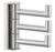 Angle Simple Swivel Towel Hook 3 Arms, Robe Coat Wall Hook, Brushed Nickel