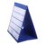Angoily Blue Table Pocket Chart Stand for Classroom and Group Activities PVC and Paper Material Easy Assembly and Storage Desktop Chart Holder for Photos