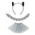 Animal Headbands for Kids Lemur Halloween Animal Costume Headwear with Tail