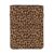 Animal Leopard Print Book Sleeve with Zipper Front Pocket for Hardcover