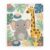 Animal Nursery Area Rug – Elephant & Giraffe Print Decorative Botanical Carpet for Bedrooms, Playrooms, Nurseries & Cozy Living Spaces 7×10 Feet