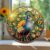 Animal Peacock Stained Glass Style Suncatcher Window Hanging Decor, Acrylic Jigsaw Puzzle with Rainbow Reflections, Wall Art, Christmas Ornaments Indoor & Outdoor Use 7.4 in 83 Pieces 4