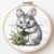 Animal Rabbit Cross Stitch Kits for Beginners Adults,11 CT Patterns Dimensions Embroidery Kits Arts Craft Kits, Home Decor 13.7 x 13.7in,35x35cm（1 B