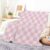 ANIOXCK Throw Blanket for Couch, 300GSM Warm Soft Cozy Flannel Blanket, Cute Blanket for All Seasons Bedroom Home Decor Gifts, Pink Cute Checkerboards 50×60 Inches