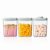 Ankou Pop Airtight Food Storage Containers with Lids- 3 Pcs Stackable One Button Opening Food Containers, Kitchen Pantry Storage Containers for Snacks Candy Salt Herbs Spices BPA-Free (1.2 QT * 3)