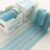 Anlawu100 Washi Tape Set 5 Rolls Plaid Decorative Masking Tapes Cyan