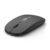 Anmck Rechargeable Wireless Mouse, Battery Display, Silent 4 DPI, Black
