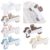 ANNASAMDO, 6 Pack Dog Binder Clips Journal Bookmark Notebook for Diary