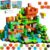 Annexfun Magnetic Blocks-100PCS Magnetic Building Cubes Blocks, STEM Montessori Sensory Toys for Toddlers Kids Boys Girls Ages 3 4 5 6 7 8 9 10 Christmas Birthday Gifts