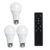 Anrotix 3 Pack A19 LED Light Bulb with Remote Control, Efficient 9W LED Bulb, 800 LM, Dimmable, 3000K-6000K, E26 Base, LED Bulb with Timer for Living Room, Bedroom, 3 Bulb & 1 Remote