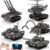 Ansnibe 5-in-1 STEM Robot Building Kit, 389Pcs Remote Control & APP Controlled DIY Robot Toys, Educational Science Building Blocks, for Kids Boys Girls Ages 8-14