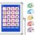 ANSTROUT CVC Word Building Pocket Chart with 144 Phonics Flash Cards,Magnetic Word Pocket Chart for Learning to Read CVC Words, Phonics Learning Tool for Preschool and Kindergarten Classrooms.(Blue)