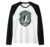 Antarctica Expedition 2026 Retro Souvenir Penguin Woodcut Raglan Baseball Tee