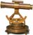 Antique Brass Theodolite Alidade Telescope with Compass