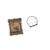 Antique Floral Photo Frame and Wooden Display Stand Organizer for Home Office Decor Wedding Gift and Desktop Storage Shelf