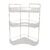 Anu Limen 3 Tier Makeup Shelf Organizer, Transparent Amber Corner Rack for Bathroom Countertop, Cosmetics and Skincare Storage(Transparent)