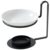 Anu Limen Iron Wax Melter Essential Oil Burner, 77ml Black Iron Bowl with Stand for Wax Melts Fragrance Oil Home Spa Yoga Decor