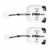 Anu Limen Mini Golf Stroke Counter, 2-Digit ABS Scorekeeper with Dial Reset and Lanyard, 1-99 Portable Shots and Putt Counter, Outdoor Golf Game Scoring Tool (White-Black, 2Pcs)