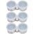 Anu Limen Oil Painting Palette Cups, Double Stainless Steel Mixing Cups with Lids, 3 PCS, 2.77 Fluid Ounce,for Oil Painting Color Mixing